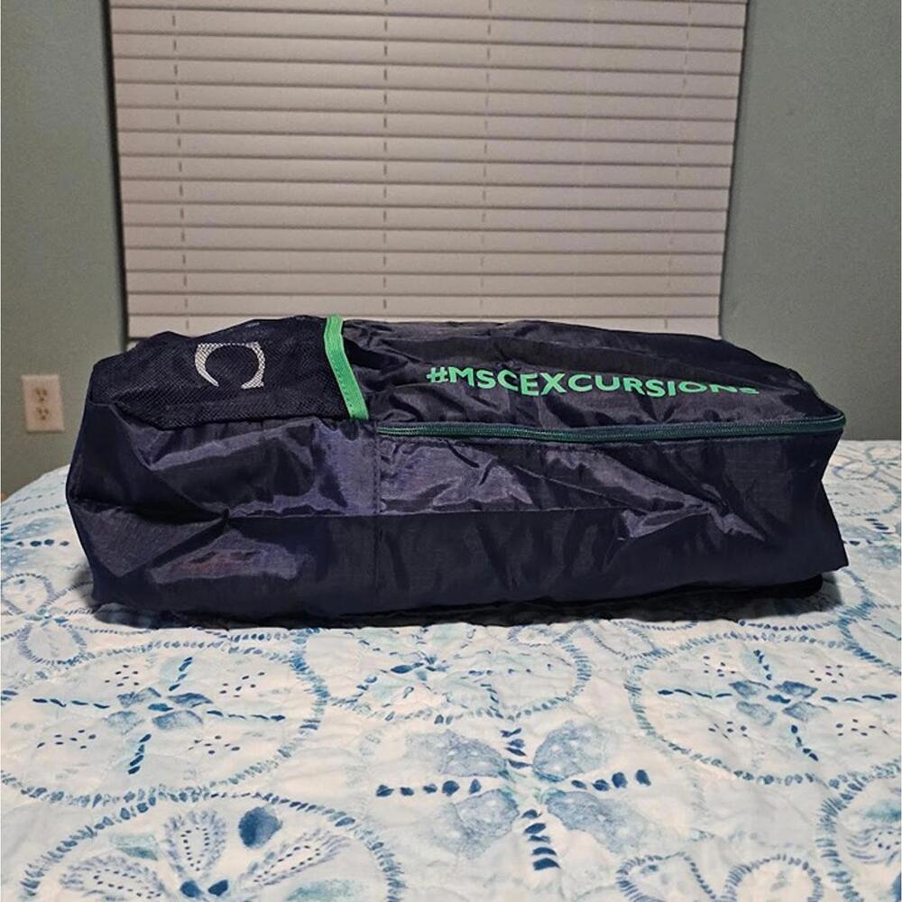 Folding Packable Lightweight Ripstop MSC Cruises Excursion Backpack - Picture 3 of 4
